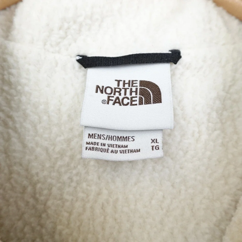 The North Face Sherpa Lined Cuchillo Quilted Jacket Mens XL Brown Hoodie Utility